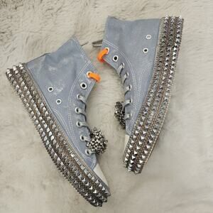 NEW Nan-Ku Couture Free People Cruise Studded Spring Skies High Top Sneaker